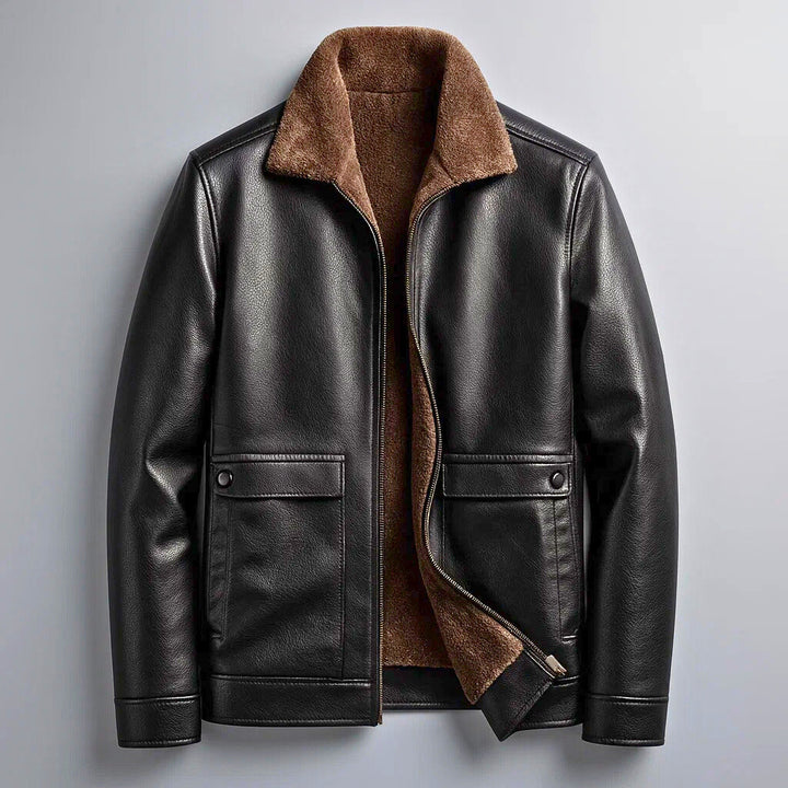 Hayes Sherpa-Lined Leather Jacket