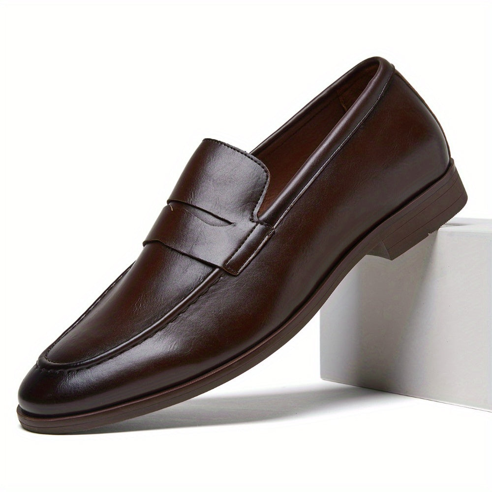 Men'S Shoes Business Formal British Soft Sole Casual Shoes Men'S Lazy Loafers Height Increasing Pointed Toe Trendy Bean Shoes