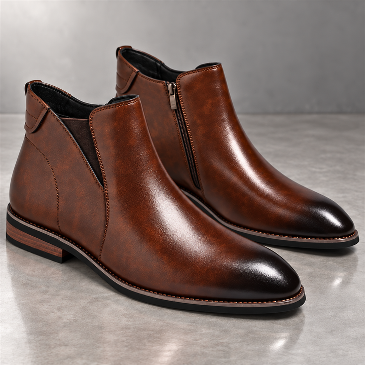 Salvatore Italian Leather Chelsea Boots