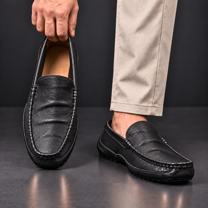 Santori | Cushioned Leather Loafers