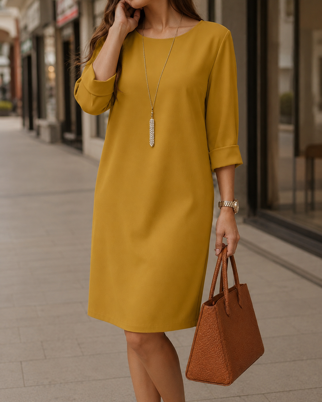 Marielle Flattering Flowing Midi Dress