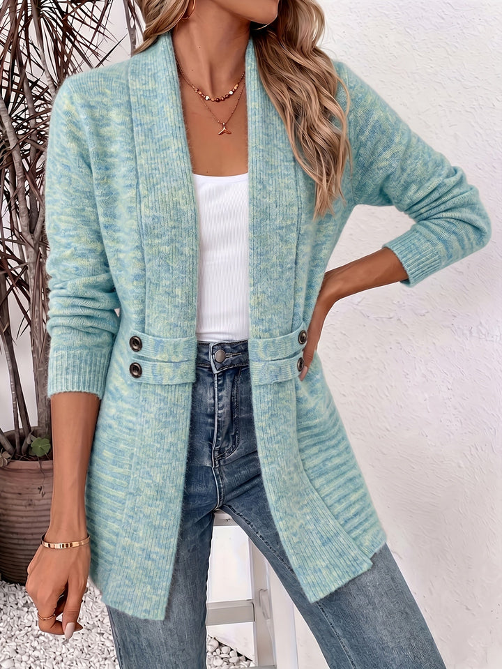 Wren Shawl-Collar Knit Cardigan