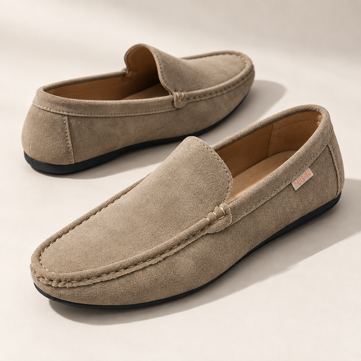 Ellis loafers in khaki, additional product angle.