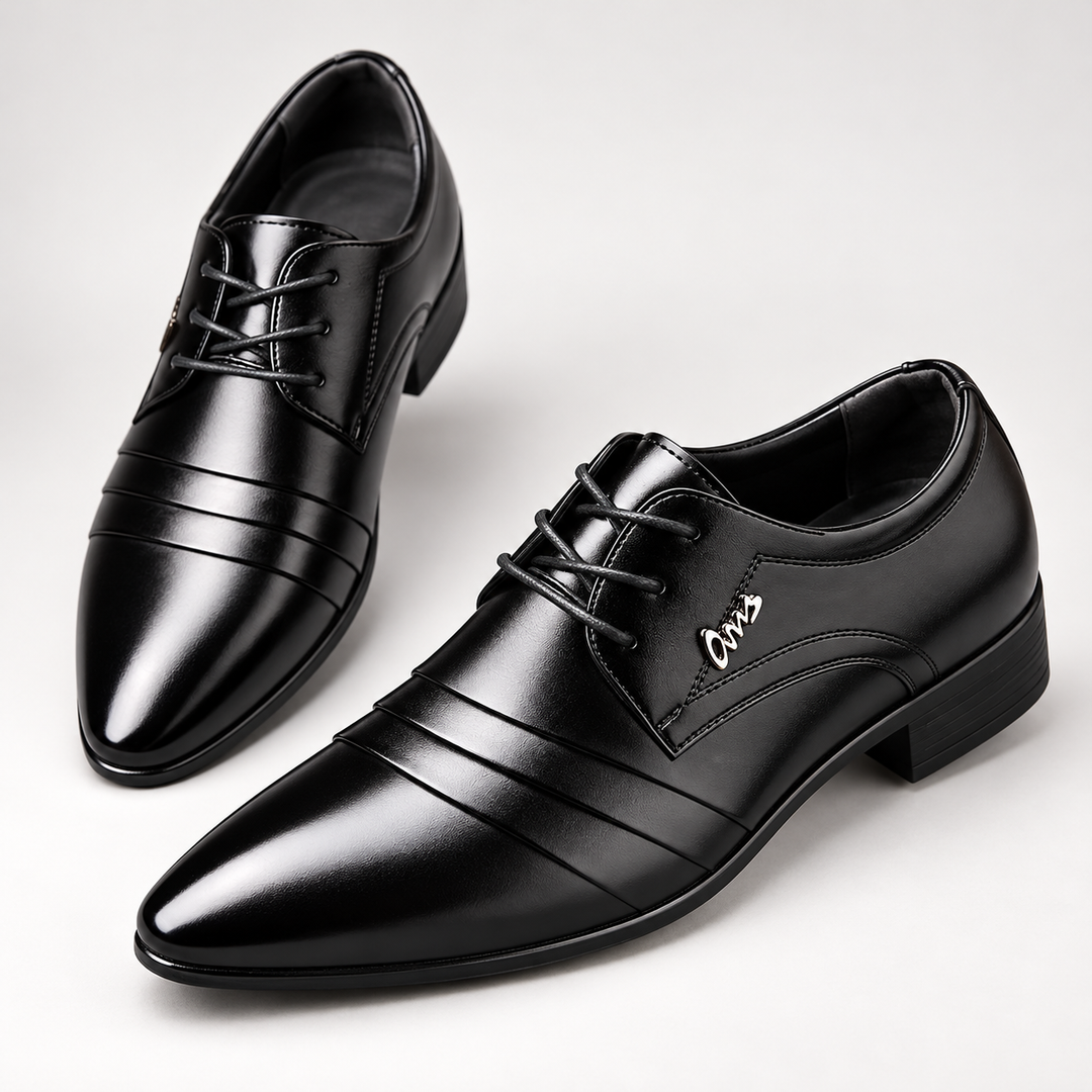 Alastair Black shoes, alternate studio angle