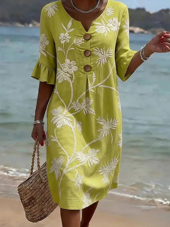 Floral-print dress by Roseworth London
