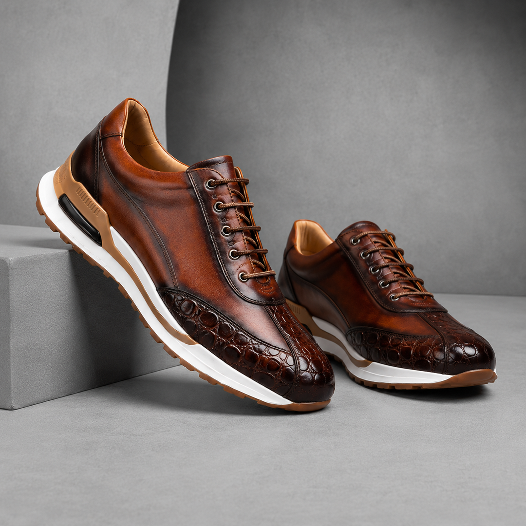 Santino Orthopaedic Leather Trainers
