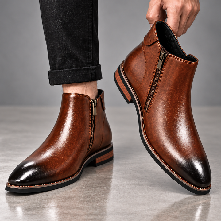 Salvatore Italian Leather Chelsea Boots