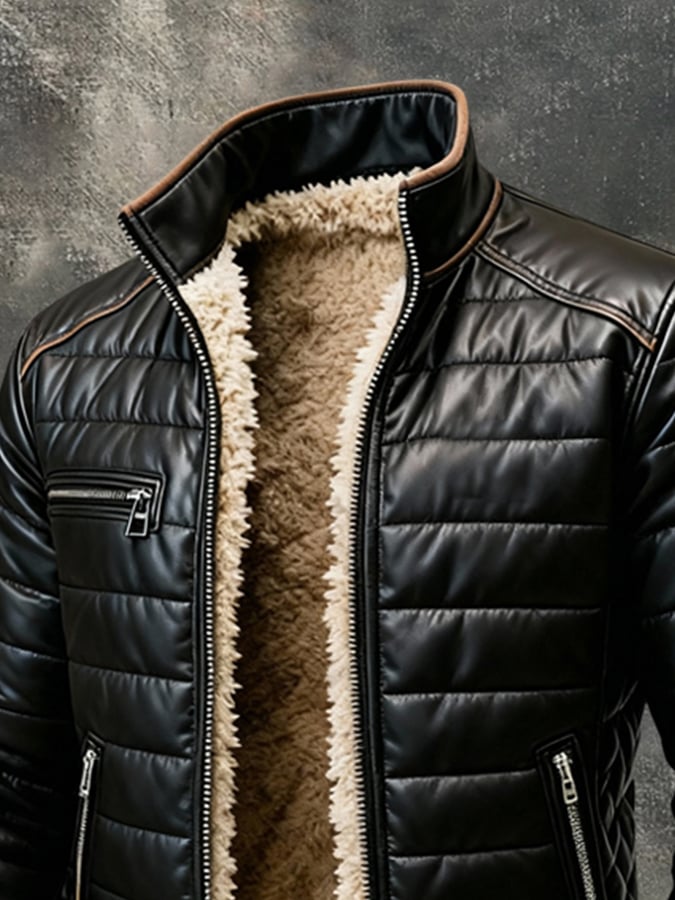 Bruno Sherpa-Lined Quilted Jacket