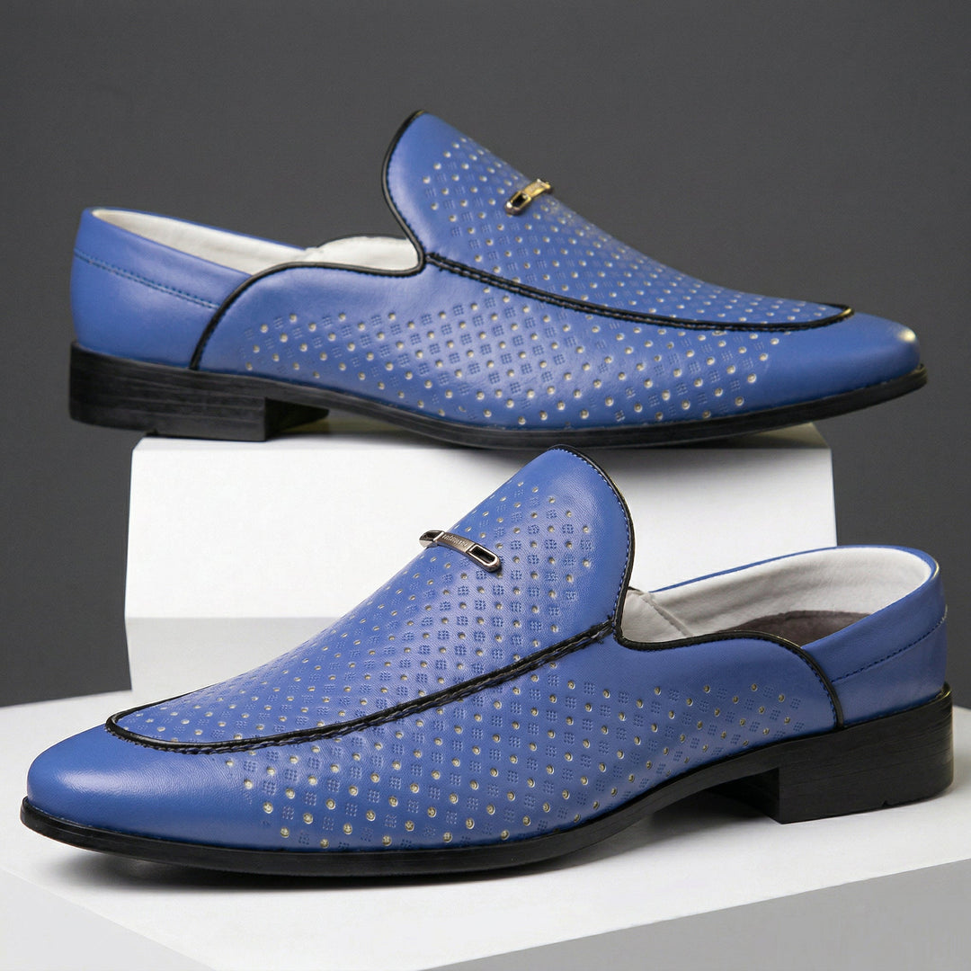Castagnozzi Genuine Leather Perforated Loafers