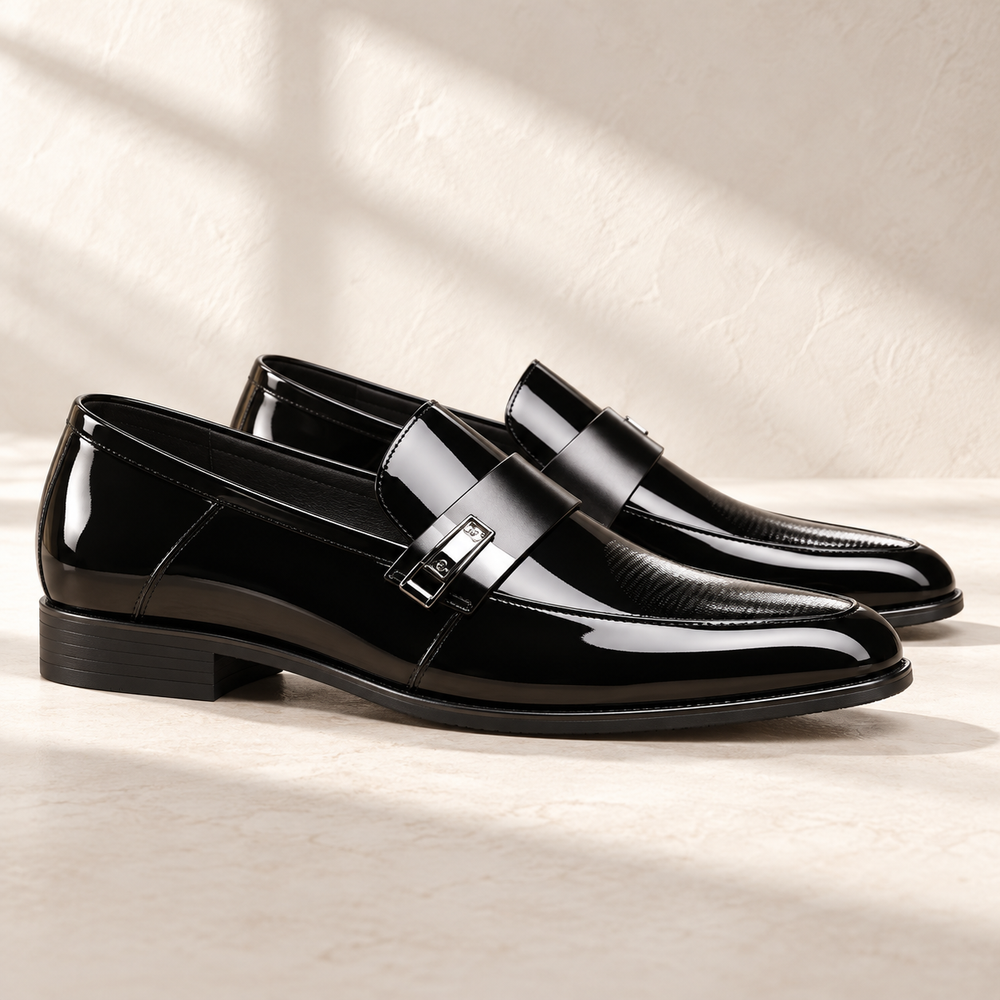 Harrington Polished Loafers – side studio view