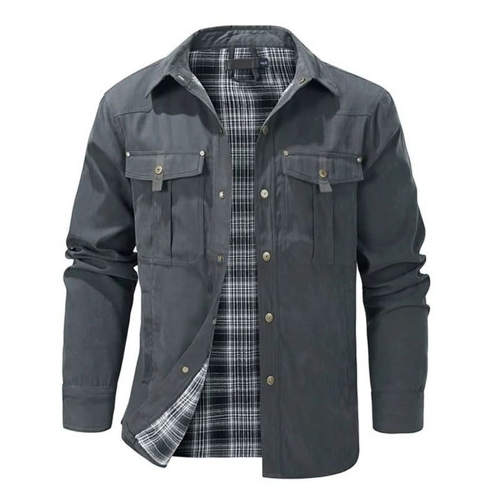 Endeavour Plaid-Lined Utility Jacket