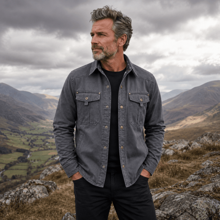 Endeavour Plaid-Lined Utility Jacket