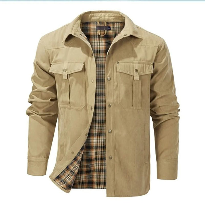 Endeavour Plaid-Lined Utility Jacket