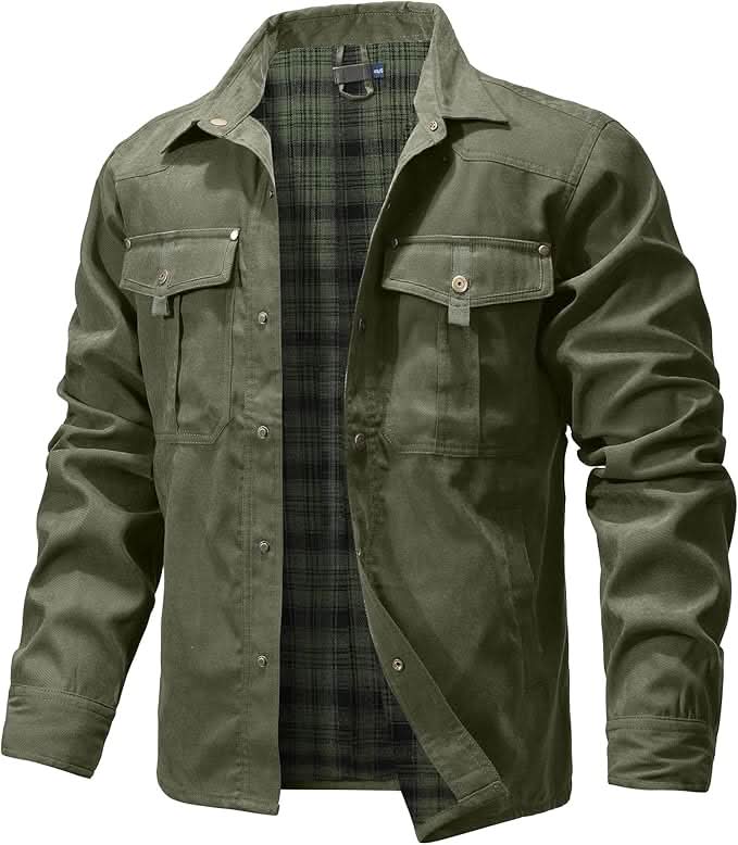 Endeavour Plaid-Lined Utility Jacket