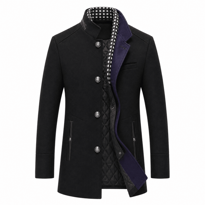 Bennett Smart Layered-Collar Tailored Coat