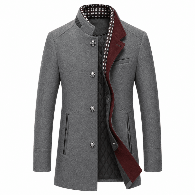 Bennett Smart Layered-Collar Tailored Coat