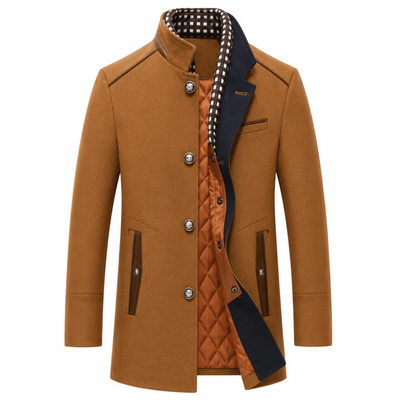 Bennett Smart Layered-Collar Tailored Coat
