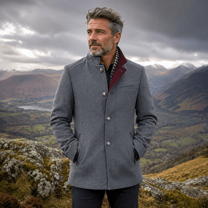 Bennett Smart Layered-Collar Tailored Coat