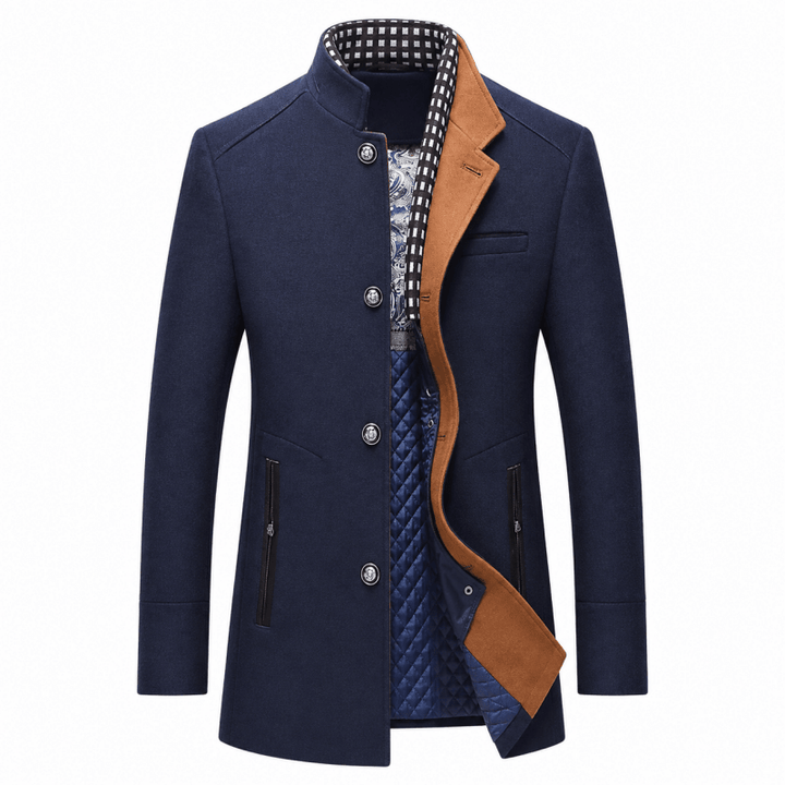 Bennett Smart Layered-Collar Tailored Coat