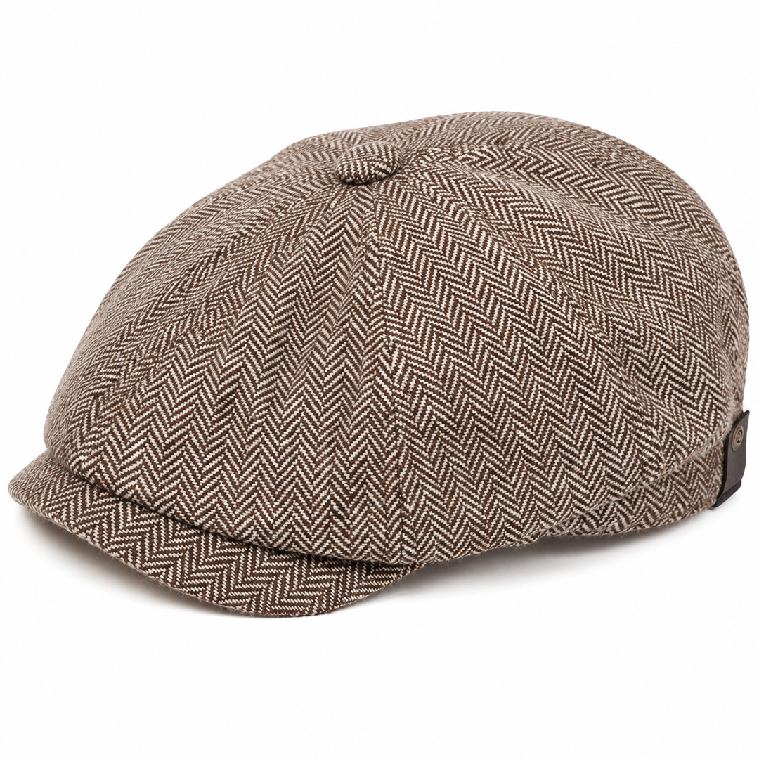 Herringbone Wool Cap