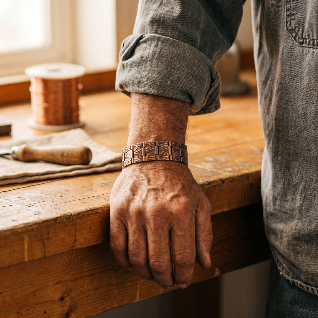 Grit Men’s Copper Bracelet