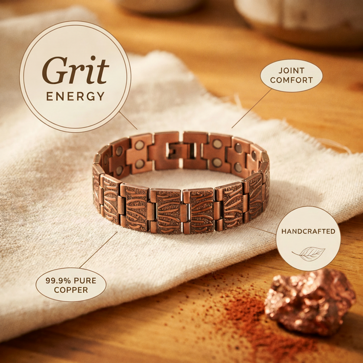Grit Men’s Copper Bracelet