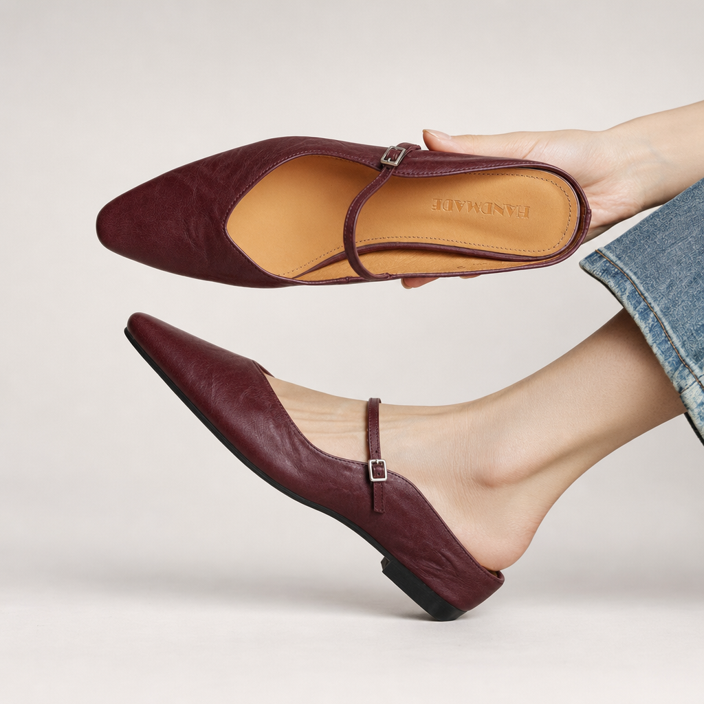 Genuine Leather Mules by Roseworth London