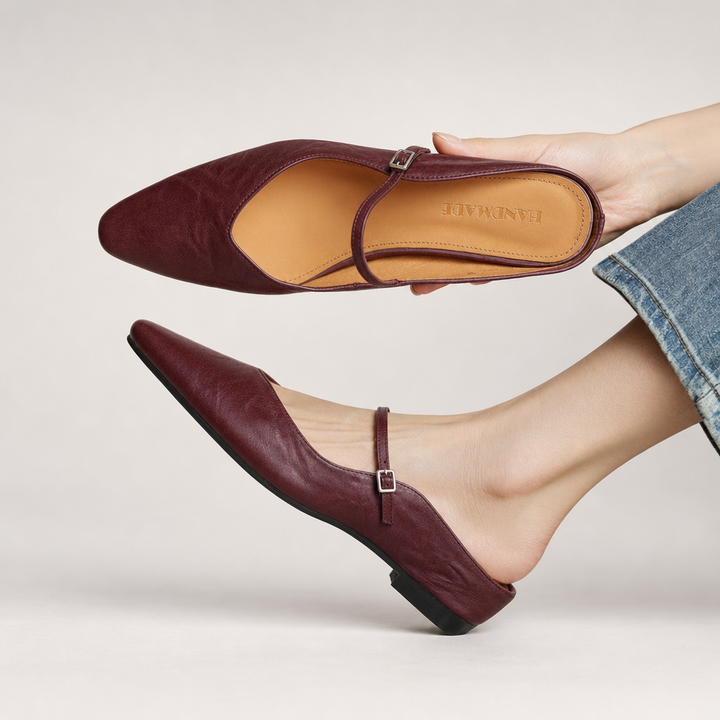 Genuine Leather Mules by Roseworth London