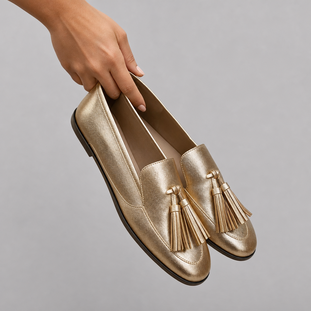 Gold Tassel Loafer by Roseworth London