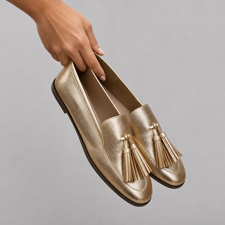 Gold Tassel Loafer by Roseworth London