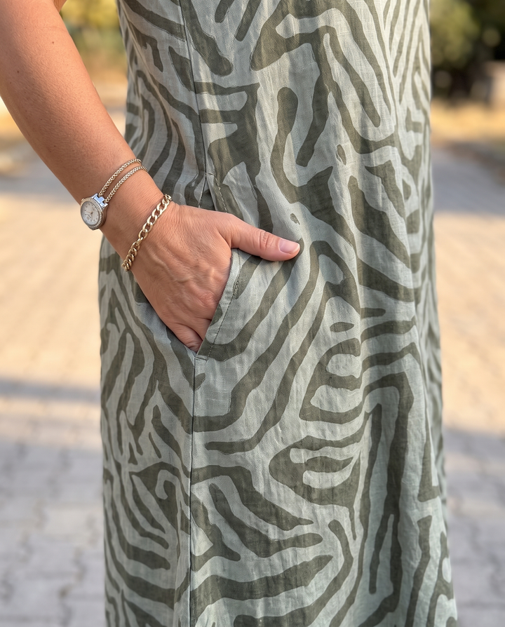 Maribel Breezy Round-Neck Sundress