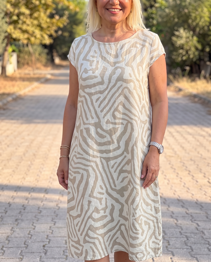 Maribel Breezy Round-Neck Sundress