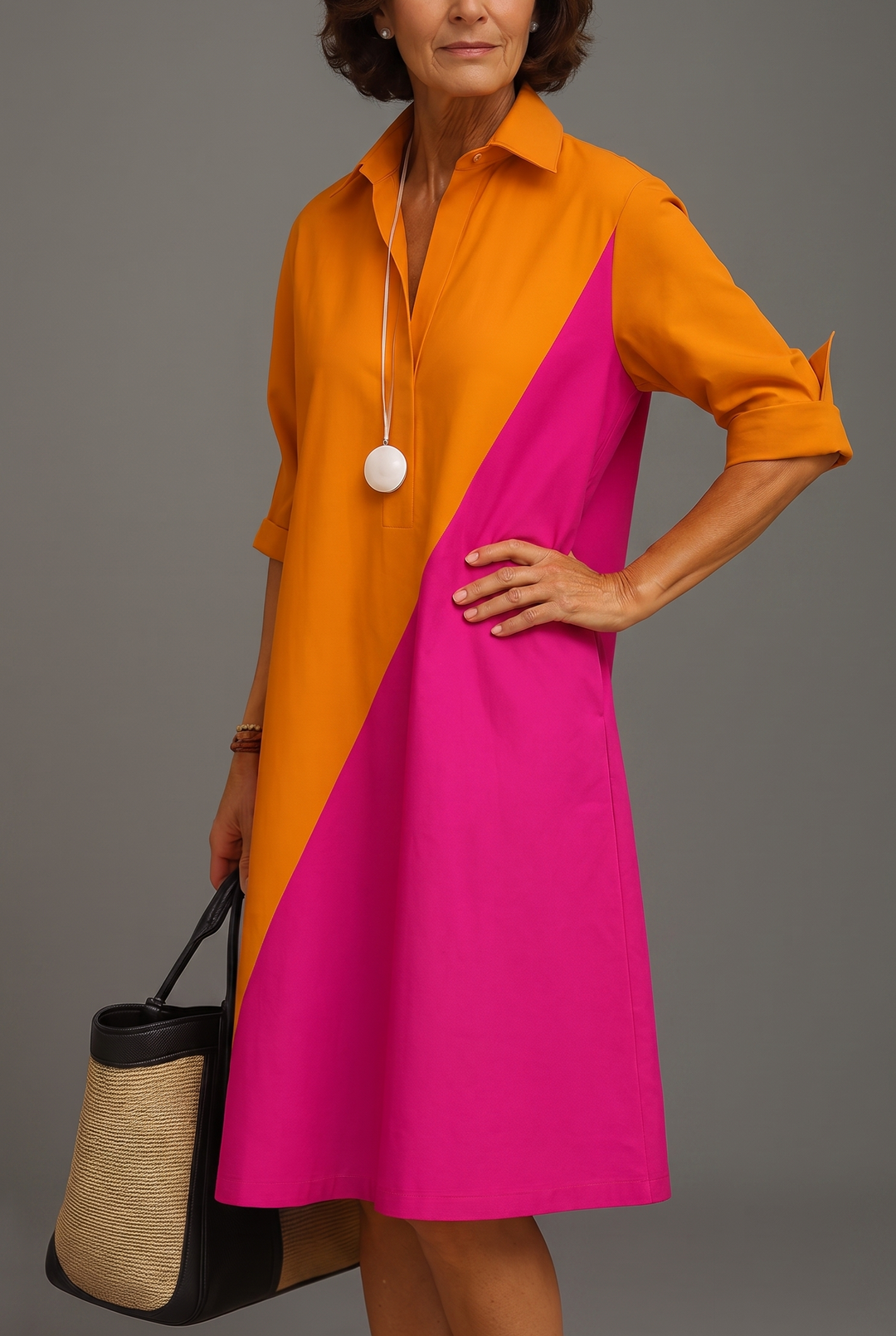 Sabrina Stylish Cotton Midi Dress