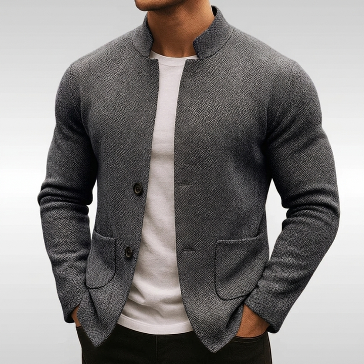 Genesis Textured Knit Button Jacket