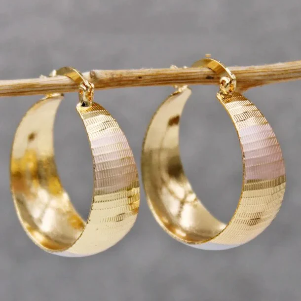Boucles d'oreilles en Or de Luxe Raffiné