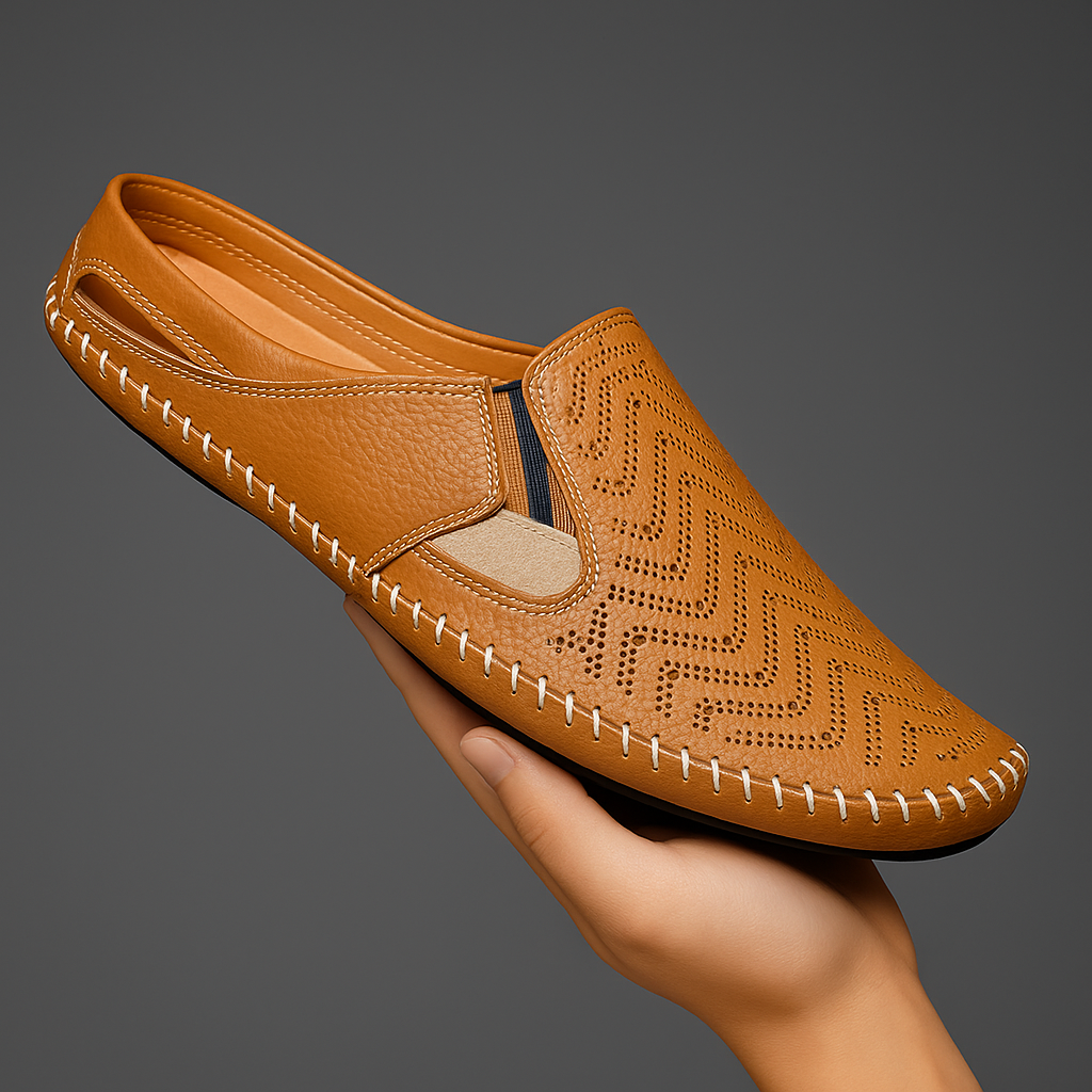 HAYDEN WOVEN LEATHER SANDALS