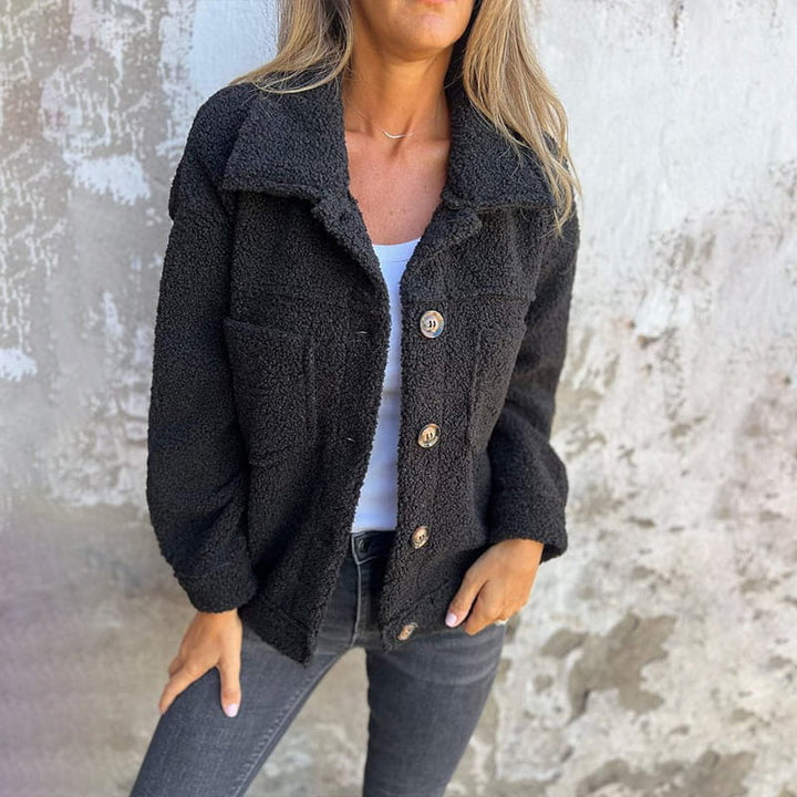 Cecily Cosy Faux-Fur Button Jacket