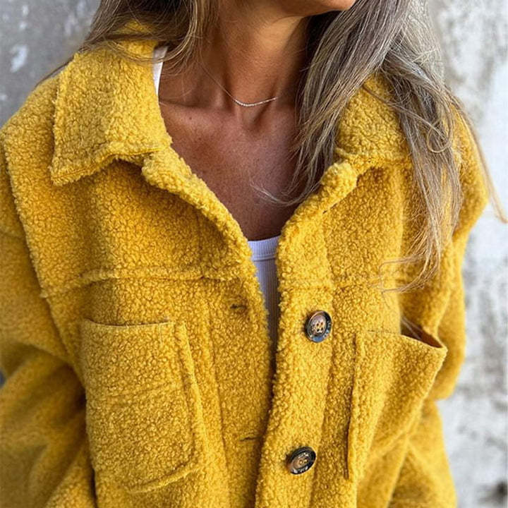 Cecily Cosy Faux-Fur Button Jacket