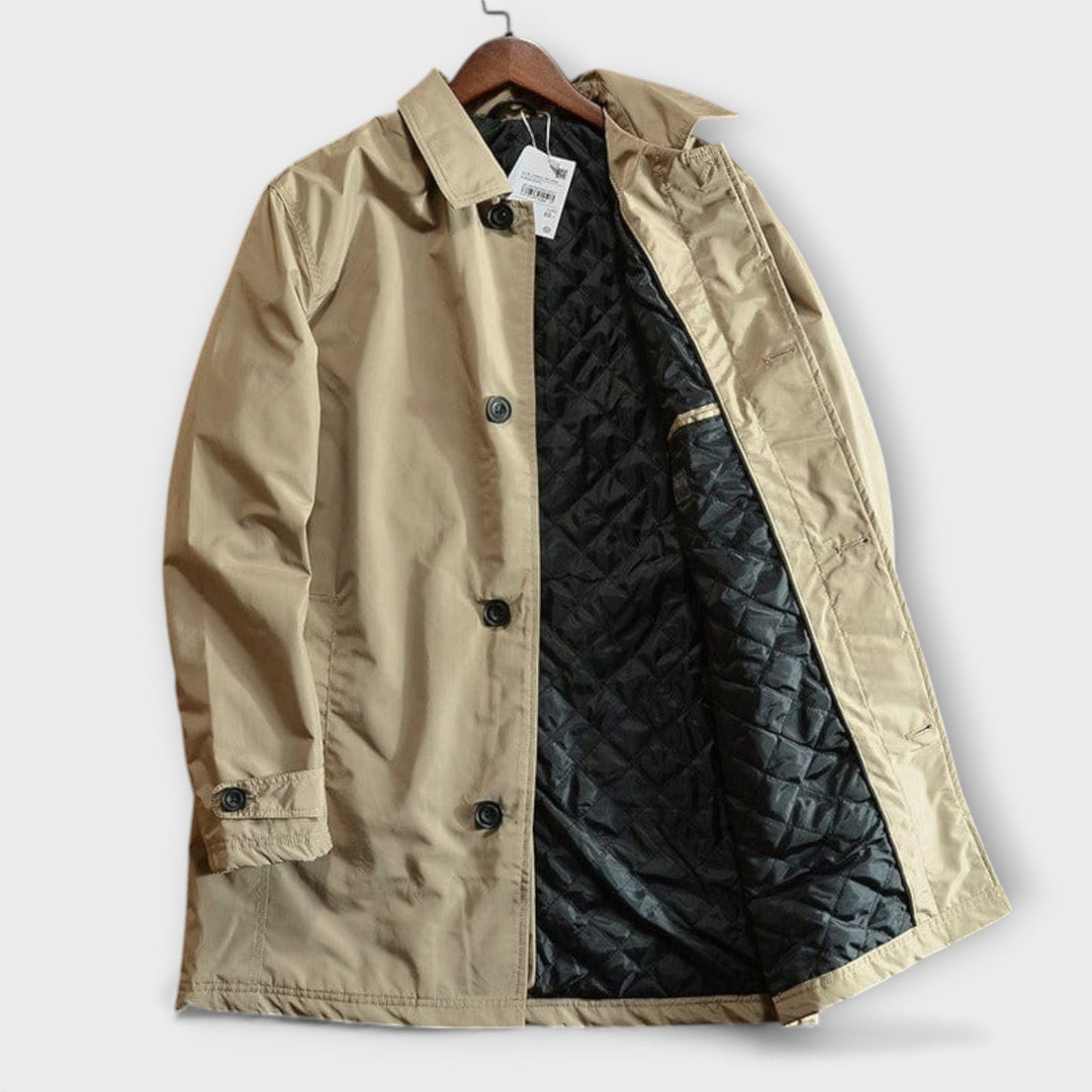 Victor Quilted-Lined Mac Coat