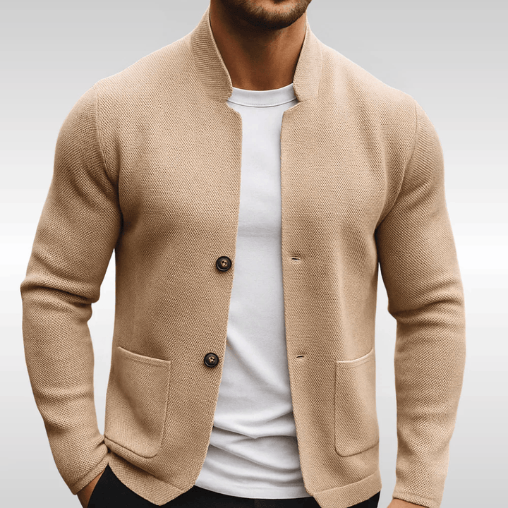 Genesis Textured Knit Button Jacket