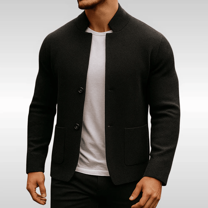 Genesis Textured Knit Button Jacket