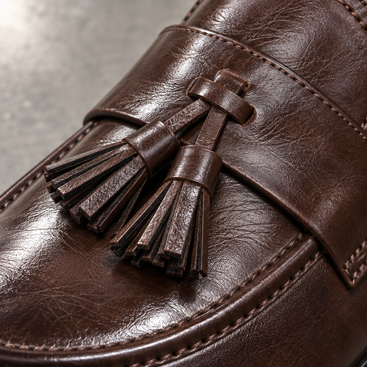 Traviso Leather Tassel Derby Shoes