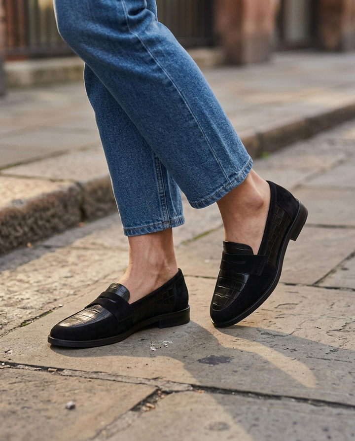 Mariluz Loafers with Cushioned Insole