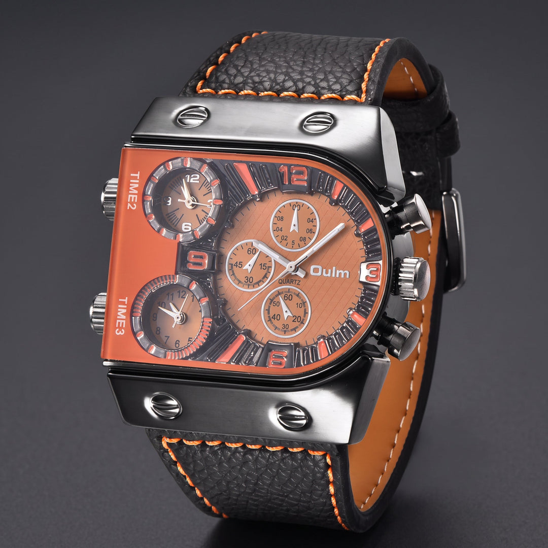 Valerio Distinctive Triple-Time Quartz Watch