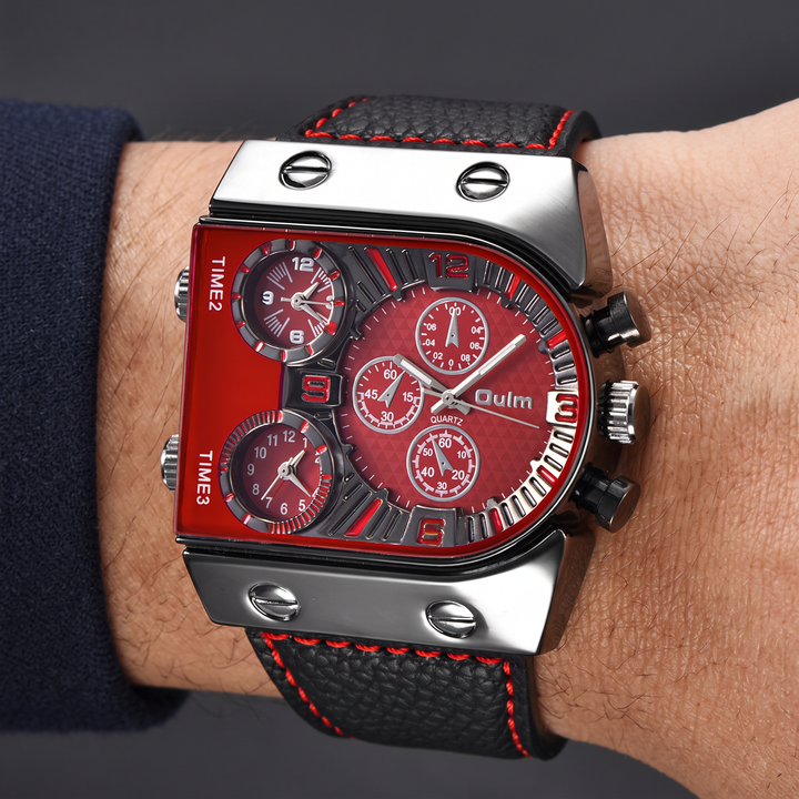 Valerio Distinctive Triple-Time Quartz Watch