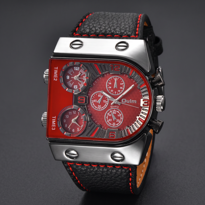 Valerio Distinctive Triple-Time Quartz Watch