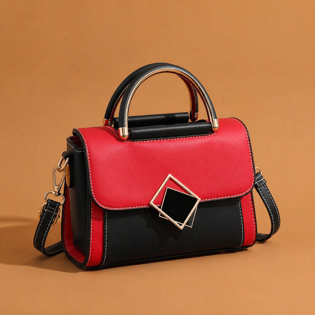 Yelena Structured Leather Top-Handle Bag