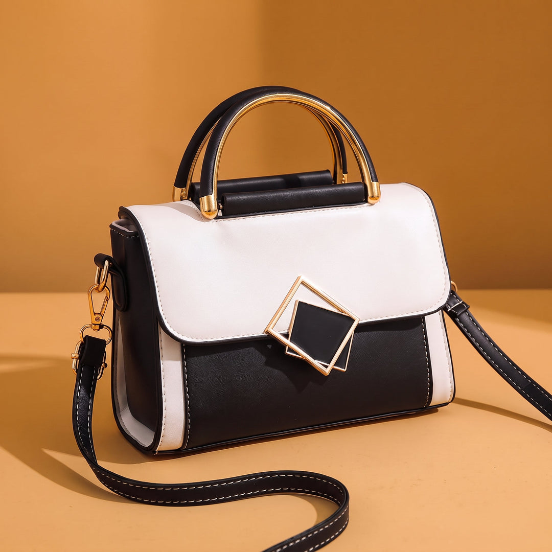 Yelena Structured Leather Top-Handle Bag