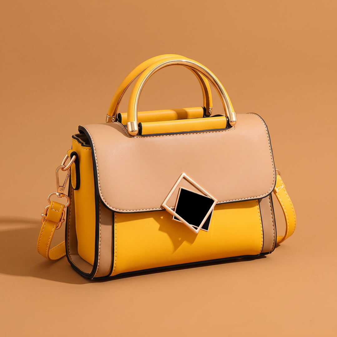 Yelena Structured Leather Top-Handle Bag