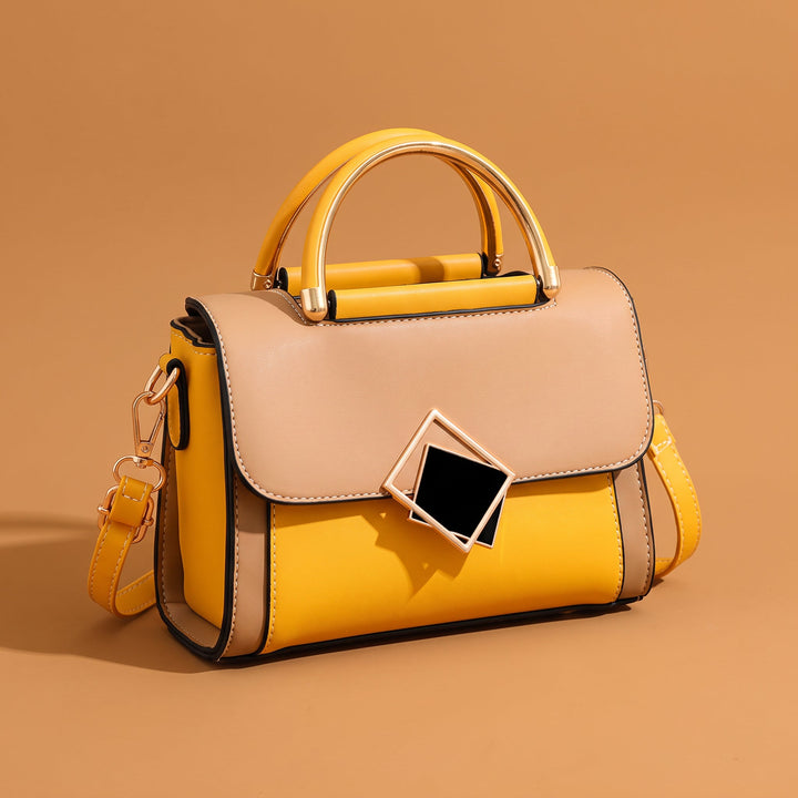 Yelena Structured Leather Top-Handle Bag